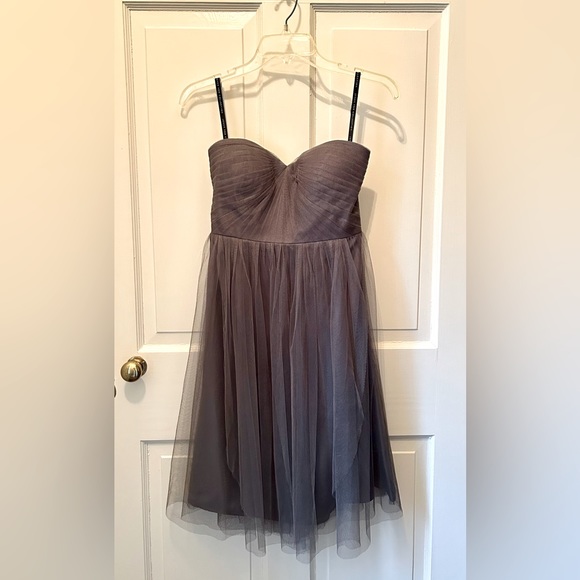 Jenny Yoo Wren Dress in Shadow Gray, Size 4 - Picture 3 of 7